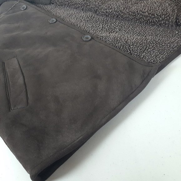 Kodiak Dark Brown Faux Shearling Coat - Picture 11 of 15